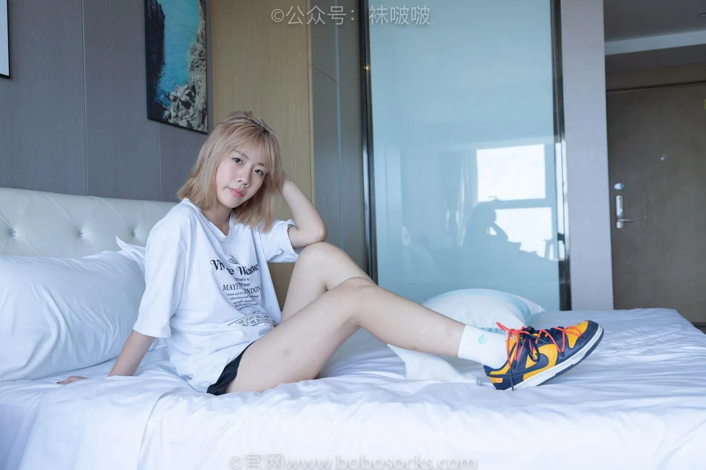 [BoBoSocks袜啵啵]NO.009 果冻-耐克板鞋、白棉袜、裸足 [130P]插图8